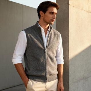 Harrington Cashmere Zip Vest