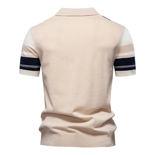 Marzio Contrast Knit Polo