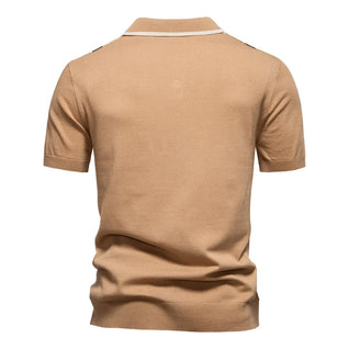 Marzio Contrast Knit Polo