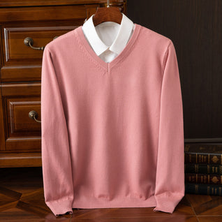 Olympia Cashmere V-Neck Sweater