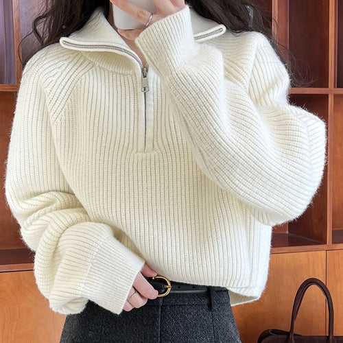 Sofia Soft-Touch Quarter-Zip Sweater