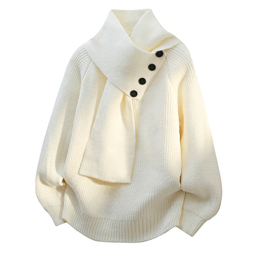 Aurelia Scarf-Neck Knit