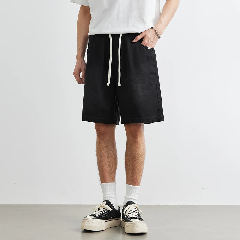Men's Lyocell Straight Shorts 2025 Summer New Loose Casual Outdoor Sports Fitness Beach Shorts Casual Shorts Men Clothing