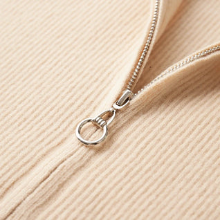 Valen Cashmere Zip Knit