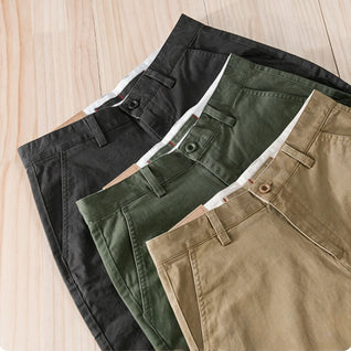 2025 Summer men's shorts Solid American Casual wear Simple and comfortable Cargo pants men Loose cotton trousers