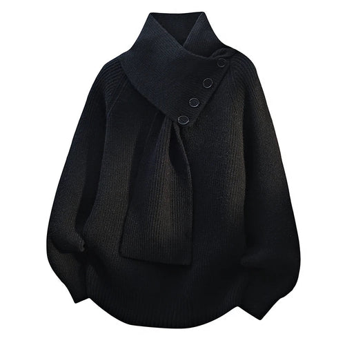 Aurelia Scarf-Neck Knit