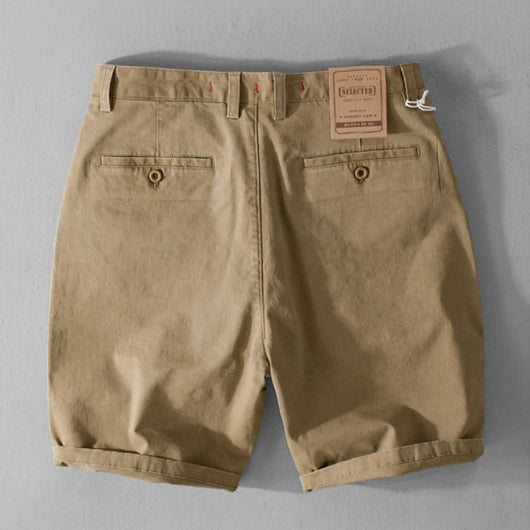 2025 Summer men's shorts Solid American Casual wear Simple and comfortable Cargo pants men Loose cotton trousers