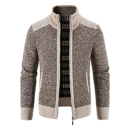New Men Winter Cardigans Sweaters Casual Sweatercoats Jackets Male Stand-up Collar Outwear Cardigans Slim Fit Sweaters Size 3XL