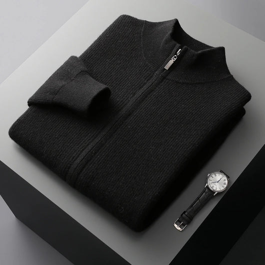 Valen Cashmere Zip Knit