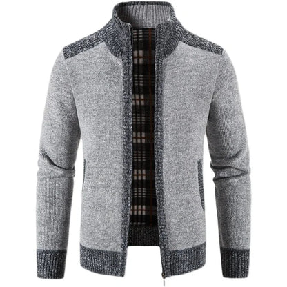 New Men Winter Cardigans Sweaters Casual Sweatercoats Jackets Male Stand-up Collar Outwear Cardigans Slim Fit Sweaters Size 3XL