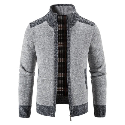 New Men Winter Cardigans Sweaters Casual Sweatercoats Jackets Male Stand-up Collar Outwear Cardigans Slim Fit Sweaters Size 3XL