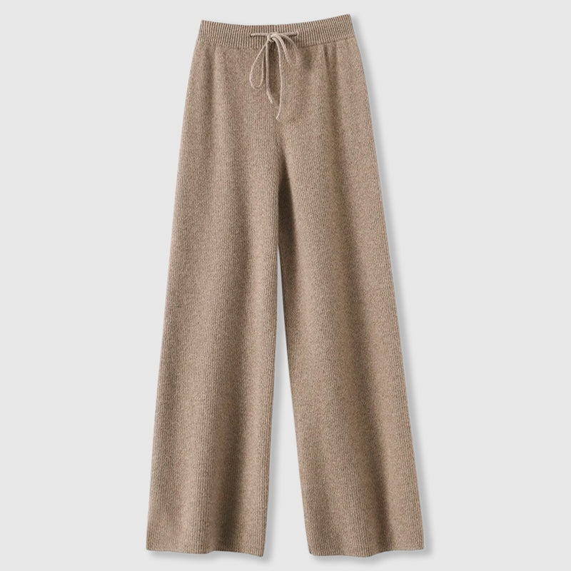 Amoretti Cashmere Wide-Leg Pants