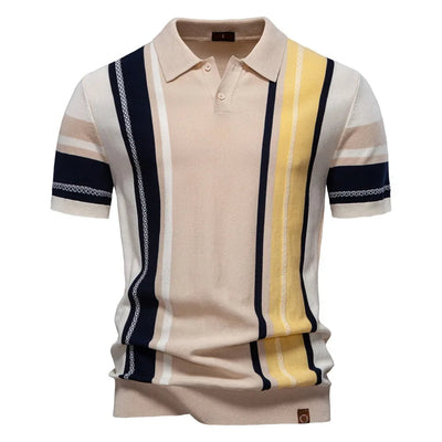 Marzio Contrast Knit Polo