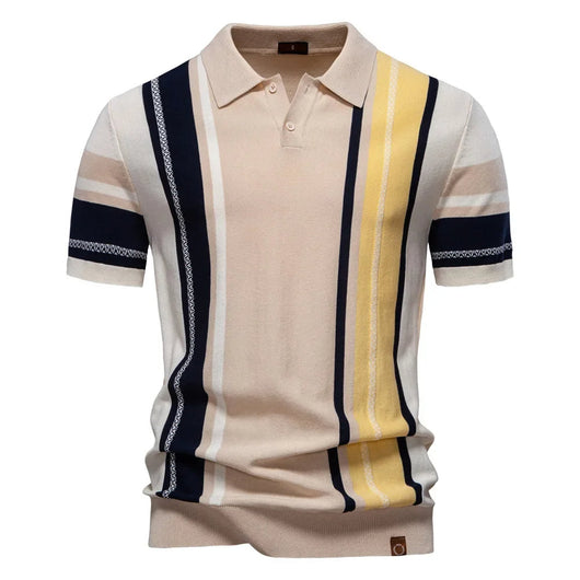 Marzio Contrast Knit Polo