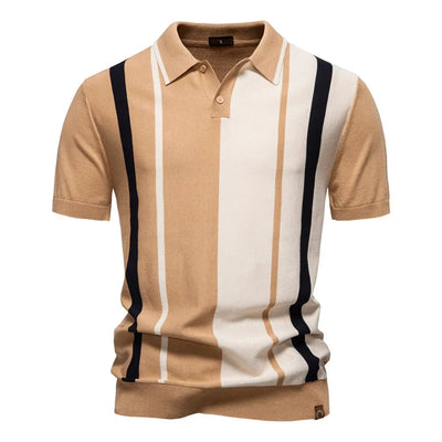 Marzio Contrast Knit Polo