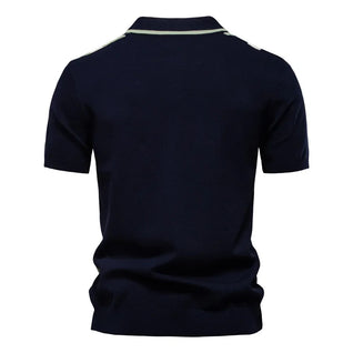 Marzio Contrast Knit Polo