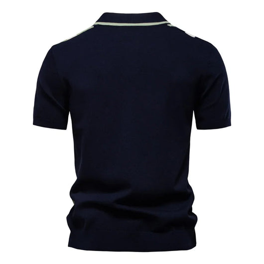 Marzio Contrast Knit Polo