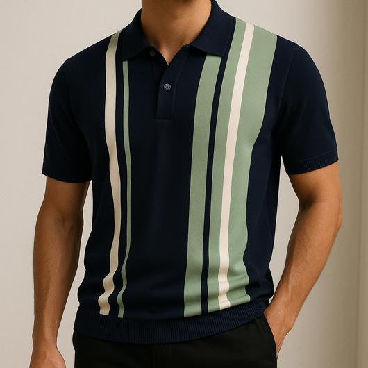 Marzio Contrast Knit Polo