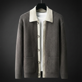 Kingsford Wool-Collar Cardigan