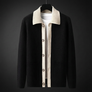 Kingsford Wool-Collar Cardigan